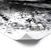 Angel Girl-Poster - zwart en wit schilderen Poster (Hoek)