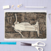 Angel Girl  Sepia Brown Grunge Texture Tissuepapier (Craft)