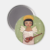 Angel Gitaar spelen Magneet (Voorkant / Achterkant)