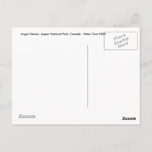 Angel Glacier Briefkaart (Achterkant)