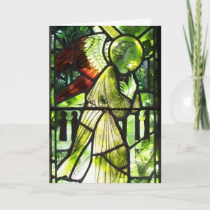 Angel Glas in lood Kerstzegeningen Kaart