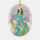 Angel Glas in lood Ornament (Voorkant)