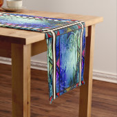 Angel Glas in lood Table Runner Korte Tafelloper (Voorbeeld)