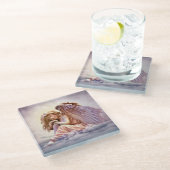 Angel Glazen Onderzetter (Schuin)