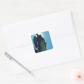 Angel Glow Vierkante Sticker (Envelop)