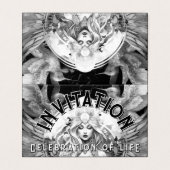 Angel Goddess Life Celebration Verjaardag Uitnodig Kaart (Buitenkant ongevouwen)