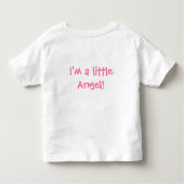 Angel Golden Yellow Dog met scheen Kinder Shirts (Achterkant)