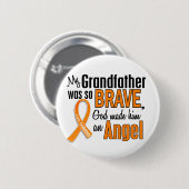 Angel Grandfather Leukemia Ronde Button 5,7 Cm (Voorkant /achterkant)