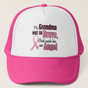 Angel GRANDMA Breast Cancer T-Shirts & Apparel Trucker Pet