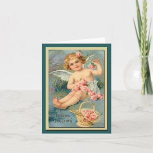 Angel Greetings Cute Floral Kaart