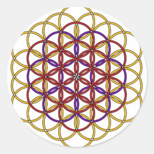 Angel Grid-Collectie Ronde Sticker