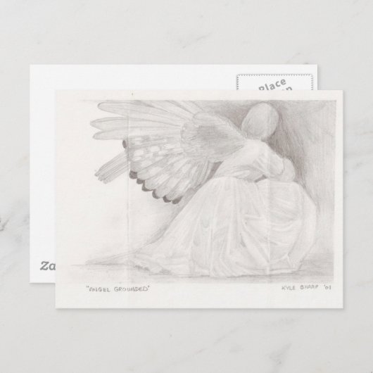 Angel Grond Briefkaart (Voorkant / Achterkant)