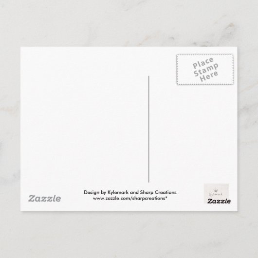 Angel Grond Briefkaart (Achterkant)