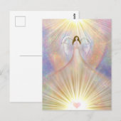 Angel Guardian Bidden Wings Waterverf Spiritueel Briefkaart (Voorkant / Achterkant)