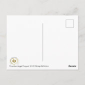 Angel Guardian Bidden Wings Waterverf Spiritueel Briefkaart (Achterkant)