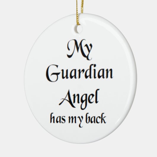 angel guardian has back keramisch ornament (Links)