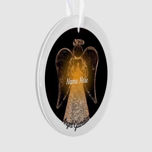 Angel Guardian Name Ornament (voorkant)