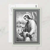 Angel Guarding A Child Briefkaart (Voorkant / Achterkant)