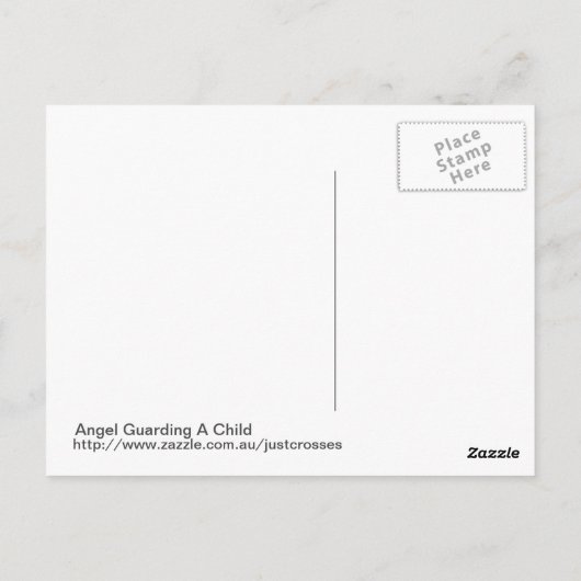 Angel Guarding A Child Briefkaart (Achterkant)