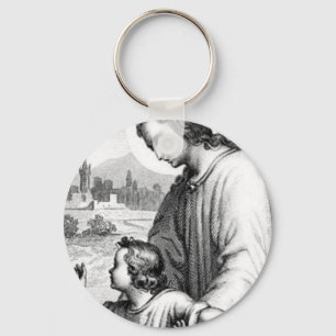 Angel Guarding A Child Sleutelhanger