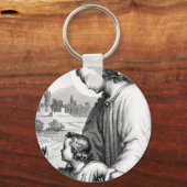 Angel Guarding A Child Sleutelhanger (Voorkant)