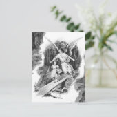 Angel Guarding A Girl Child Briefkaart (Staand voorkant)