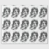 Angel Guarding A Girl Child Cadeaupapier (Vlak)