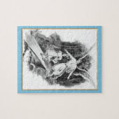 Angel Guarding A Girl Child Jigzaag Puzzle Legpuzzel (Horizontaal)