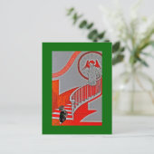 Angel Guarding Child en Teddy Bear Briefkaart (Staand voorkant)