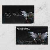 angel guitar muziek donkerwit visitekaartje (Voorkant / Achterkant)