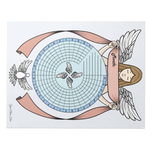 Angel Habit Tracker Custom Notitieblok (Voorkant)