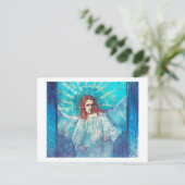 Angel Half-Figuur (na Rembrandt) Van Gogh Fine Briefkaart (Staand voorkant)