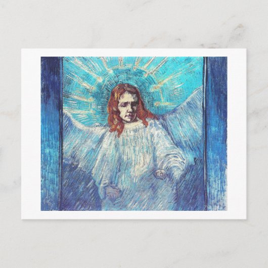 Angel Half-Figuur (na Rembrandt) Van Gogh Fine Briefkaart (Voorkant)