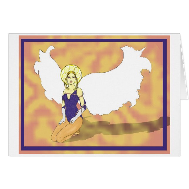 angel halo met naam  (Voorkant Horizontaal)