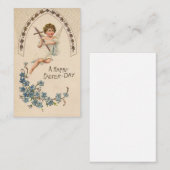 Angel Happy Paast Day Greeting Visitekaartje (Voorkant / Achterkant)