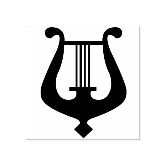 angel harp kunststempel rubberstempel (Afrduk)