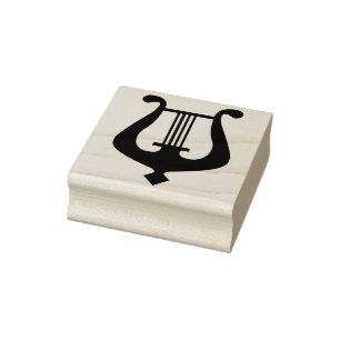 angel harp kunststempel rubberstempel