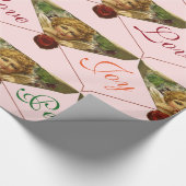 ANGEL HART RODE WAX SEAL Love Peace Joy Cadeaupapier (Hoek)