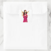 Angel hart sticker rood Kerstmis liefde (Tas)