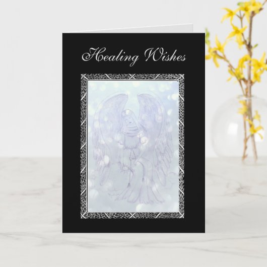 Angel healing gaat goed kaart (Gele Bloem)