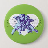 Angel Heart Button Blue/Paars/Green (Voorkant)