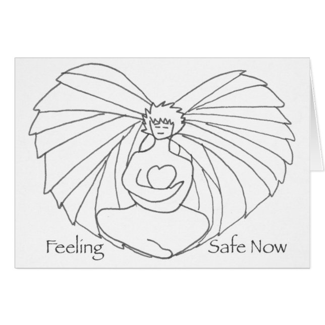 Angel Heart-kaart (Voorkant Horizontaal)