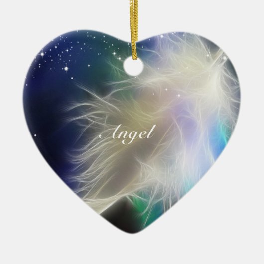 Angel Heart. Keramisch Ornament (Voorkant)