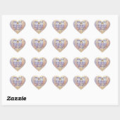 Angel Heart Pray God zegene u Christelijke Sticker (Vel)