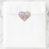 Angel Heart Pray God zegene u Christelijke Sticker (Tas)