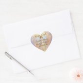 Angel Heart Pray God zegene u Waterverf Stickers (Envelop)