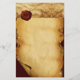 ANGEL HEART RED WAX SEAL PARCHCHMENT BRIEFPAPIER