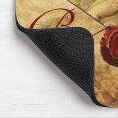 ANGEL HEART RED WAX SEAL PARCHMENT Monogram Muismat (Hoek)