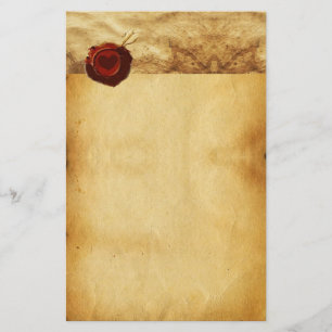 ANGEL HEART RED WAX SEAL PARCHMENT VALENTIJNSDAG BRIEFPAPIER