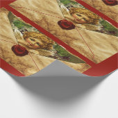 ANGEL HEART RED WAX SEAL PARCHMENT VALENTIJNSDAG CADEAUPAPIER (Hoek)